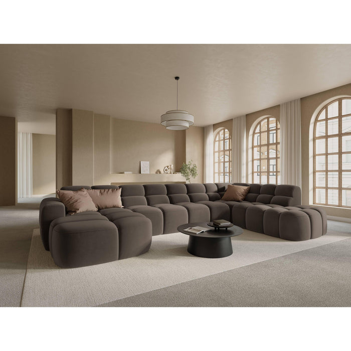 Micadoni Lisa U-bank Rechts - Velvet - Lichtbruin