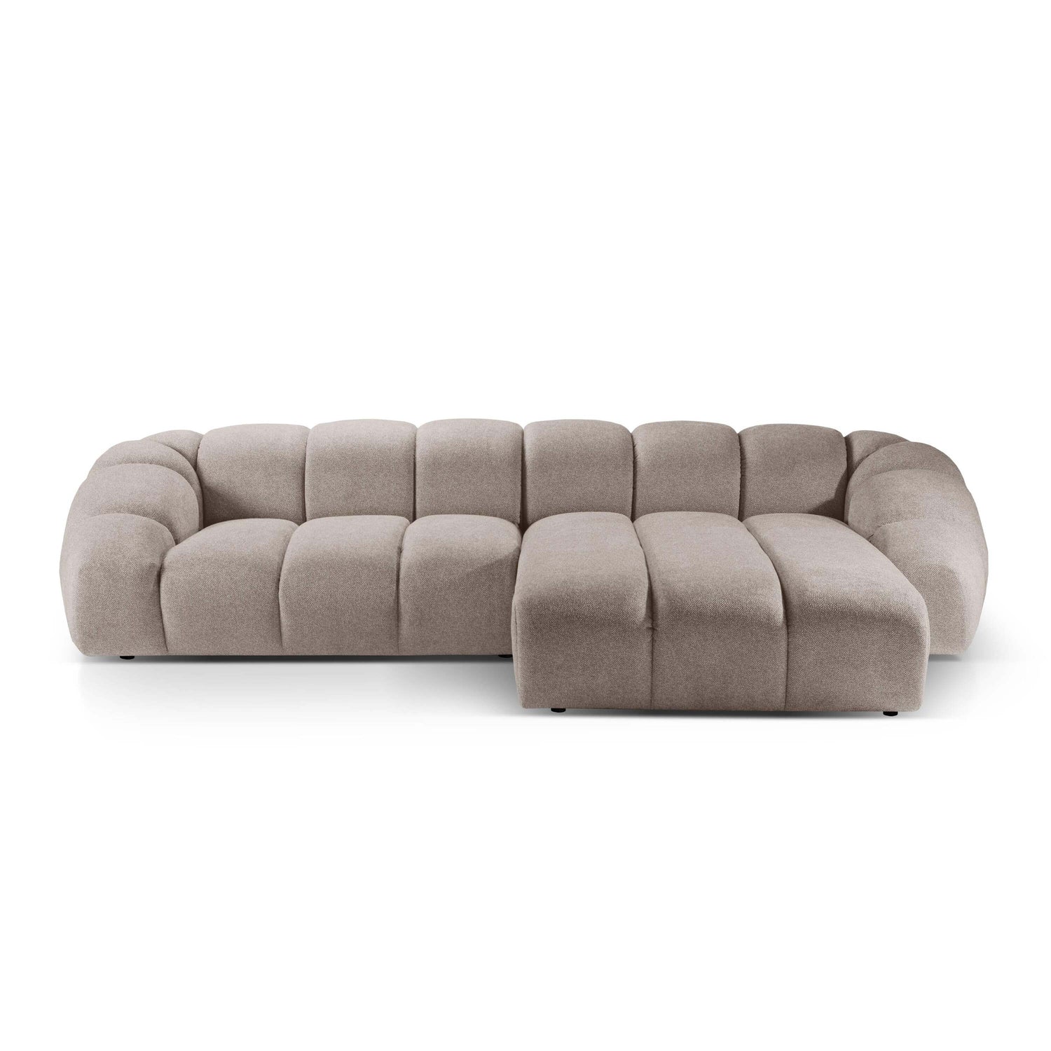 Micadoni Diana 4-zits Hoekbank met Chaise Longue Rechts - Beige