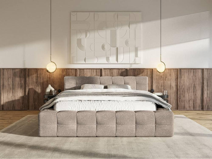 Selsey Design Tilly bedframe chenille met opbergvak 160 x 200 cm