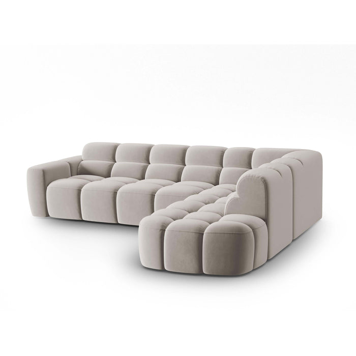 Micadoni Lisa Hoekbank Rechts - Velvet - Lichtbeige