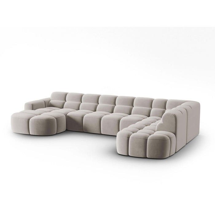 Micadoni Lisa U-bank Rechts - Velvet - Lichtbeige