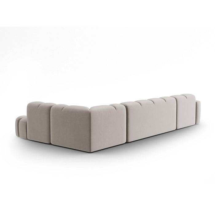 Micadoni Lisa U-bank Rechts - Velvet - Lichtbeige
