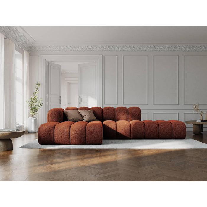 Micadoni Lupine 5-zits Hoekbank met Chaise Longue Open Links - Chenille - Terra