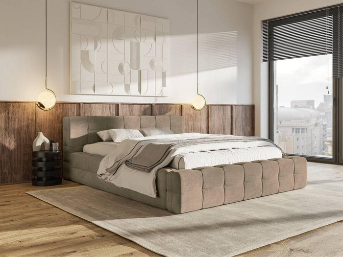 Selsey Design Tilly bedframe velvet met opbergvak 160 x 200 cm