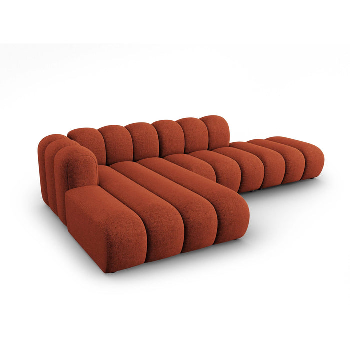 Micadoni Lupine 5-zits Hoekbank met Chaise Longue Open Links - Chenille - Terra