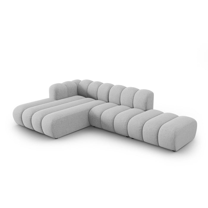 Micadoni Lupine 5-zits Hoekbank met Chaise Longue Open Links - Chenille - Beige