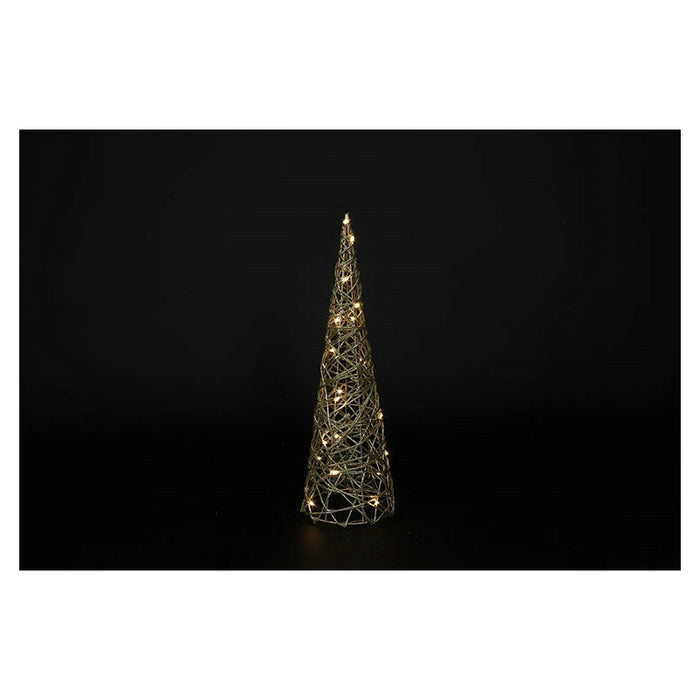 Countryfield kerstverlichting piramide - H40 cm - goud