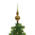 Decoris kerstboom piek luxe - goud - glas - 31cm