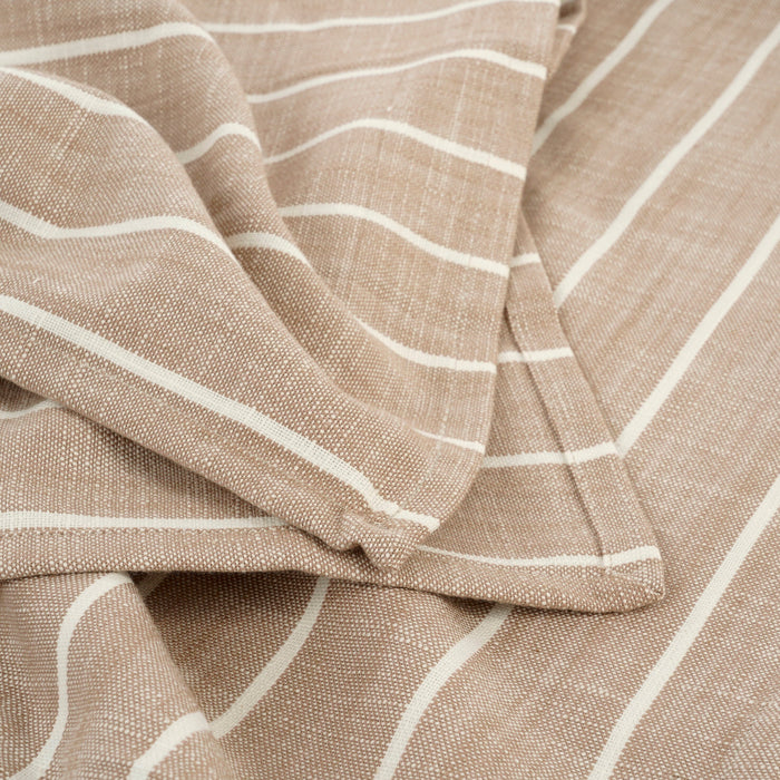 Mica Decorations Alivo Tafelkleed - L250 x B140 cm - Beige, Wit