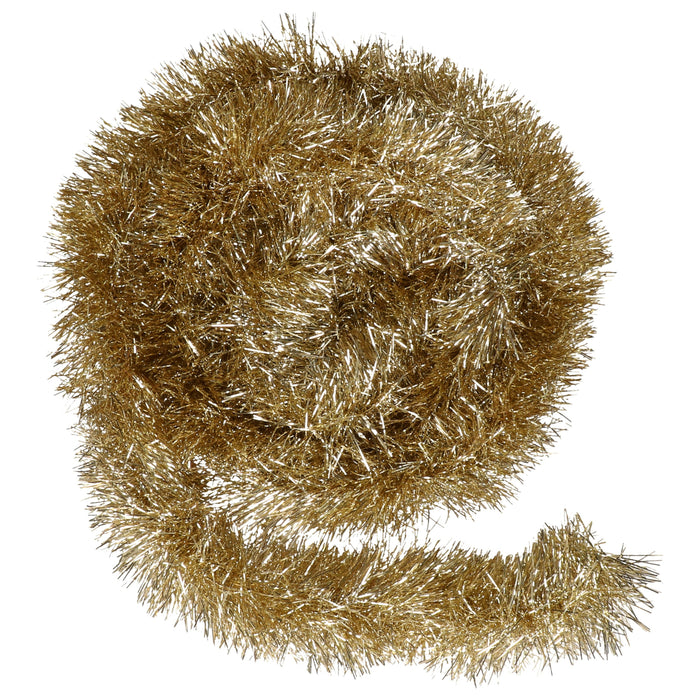 Decoris kerstslinger - goud - 270 x 10 cm - folie - guirlande