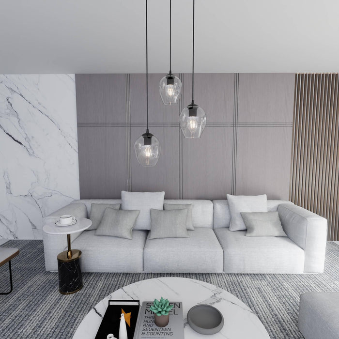 Loft46 3-lichts hanglamp Noah rond