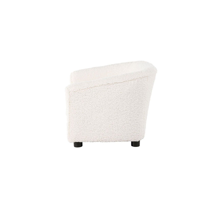 Nest living Olaf teddystof kinderbankje wit