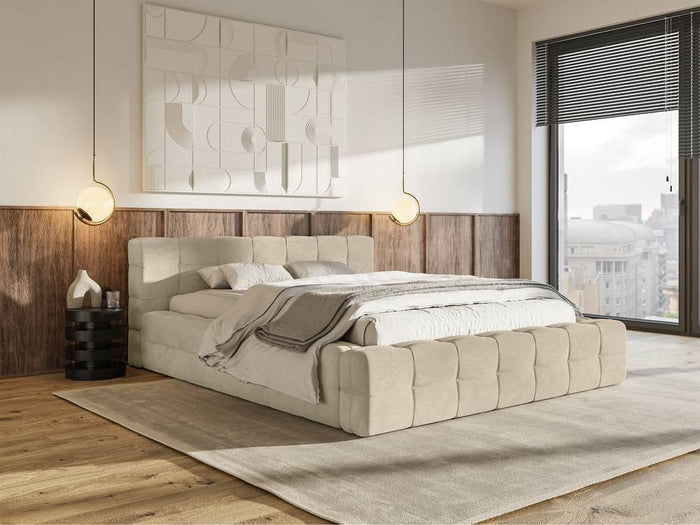 Selsey Design Tilly bedframe velvet met opbergvak 180 x 200 cm