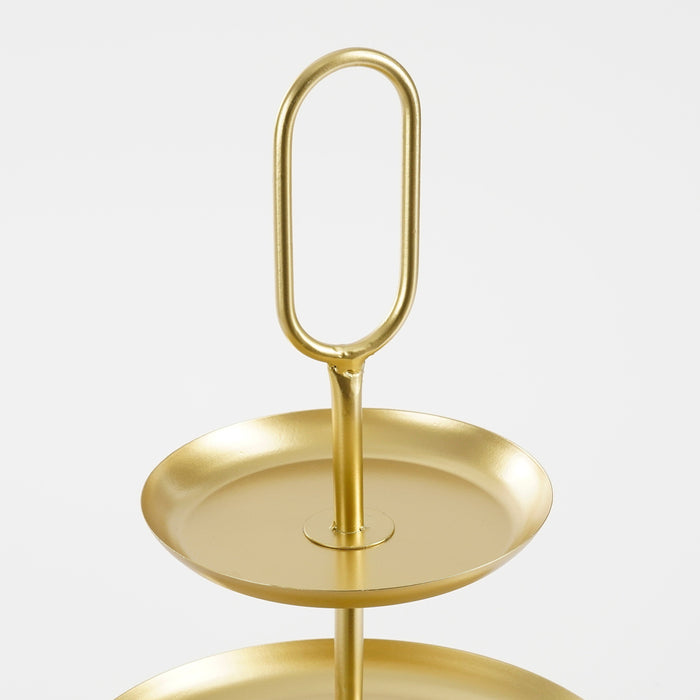 Mica Decorations Rama Etagere 2 Laags - L28 x B28 x H36 cm - Goud