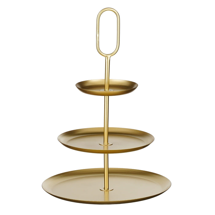 Mica Decorations Rama Etagere 3 Laags - L38 x B38 x H55 cm - Goud