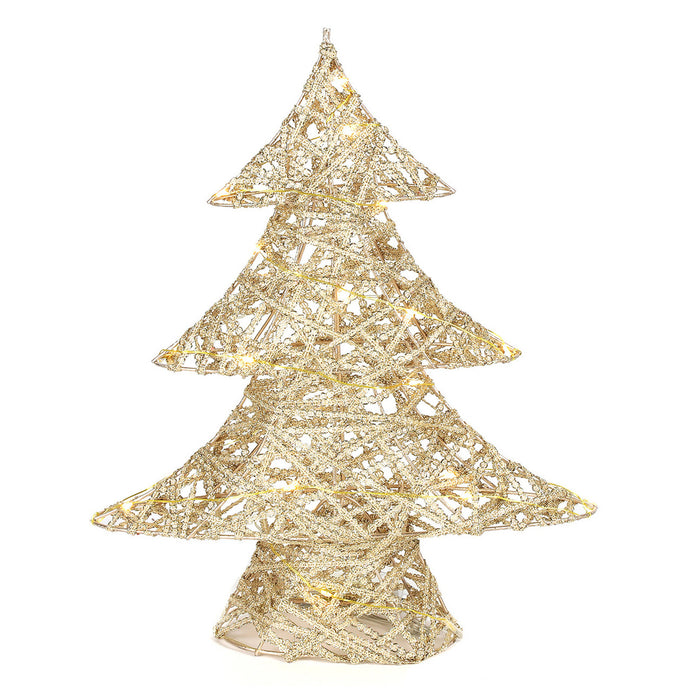 Countryfield Kerstfiguur verlicht - kerstboom - 35 cm