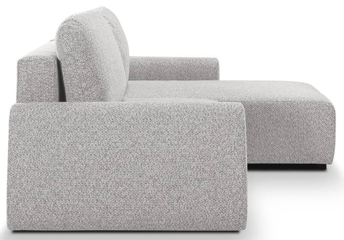 Selsey Design Talula hoekbank links|rechts chenille met slaapfunctie