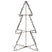 Anna's Collection Verlichte 3D kerstboom - 77cm - zwart - 120 led