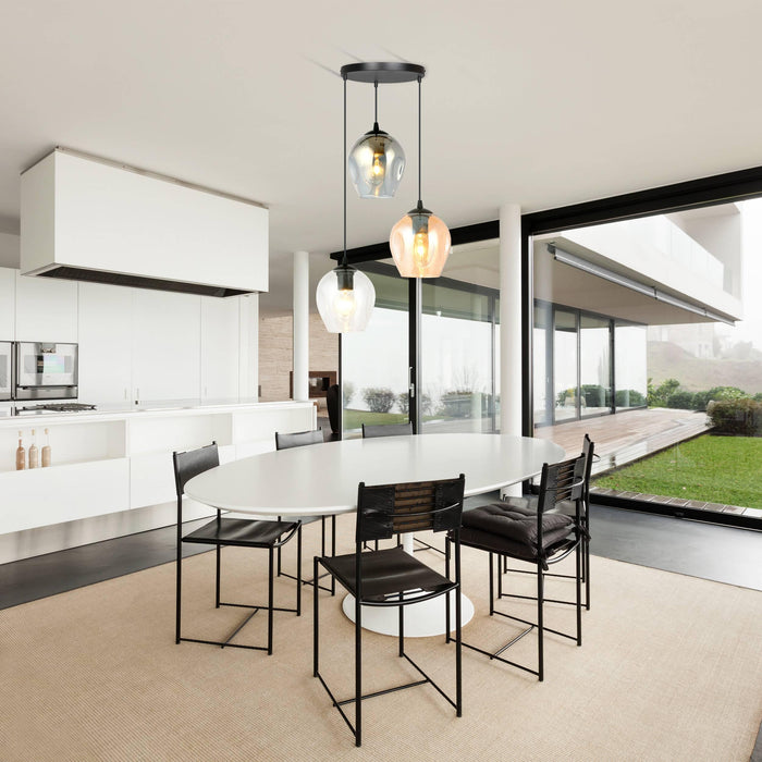 Loft46 3-lichts hanglamp Noah rond