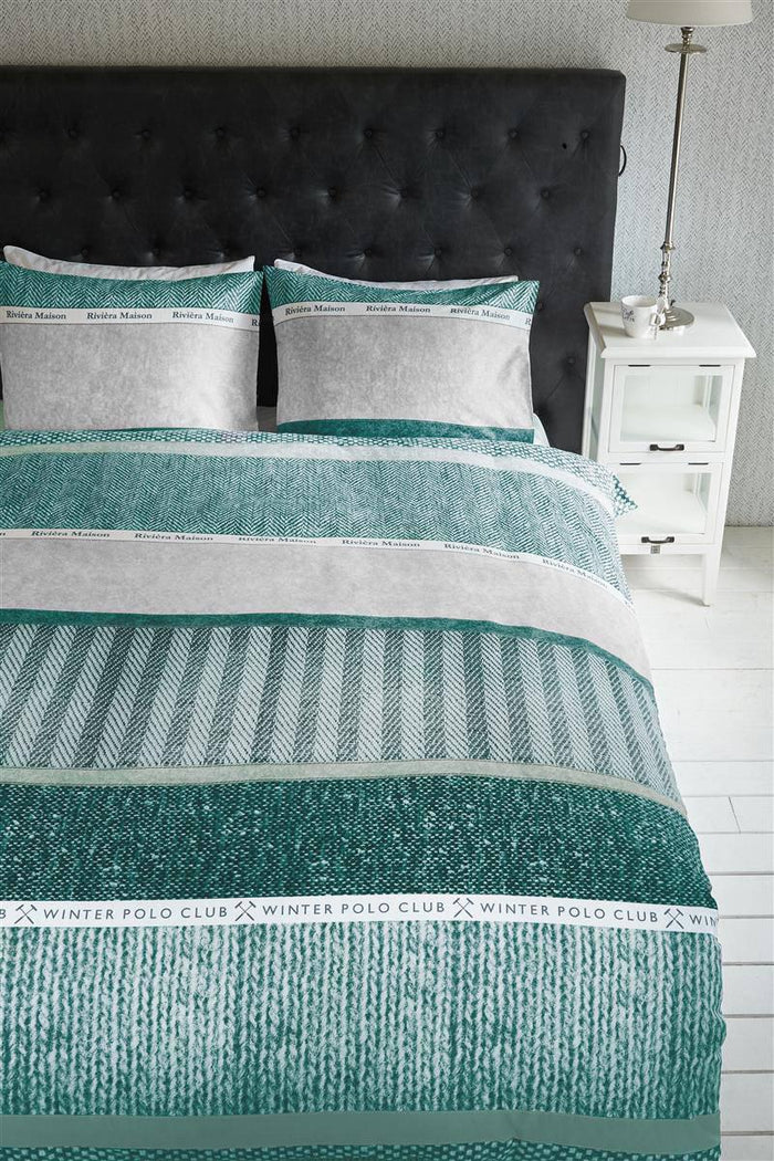 Riviera Maison Happy Winter  dekbedovertrek - 260x200|220 - Groen