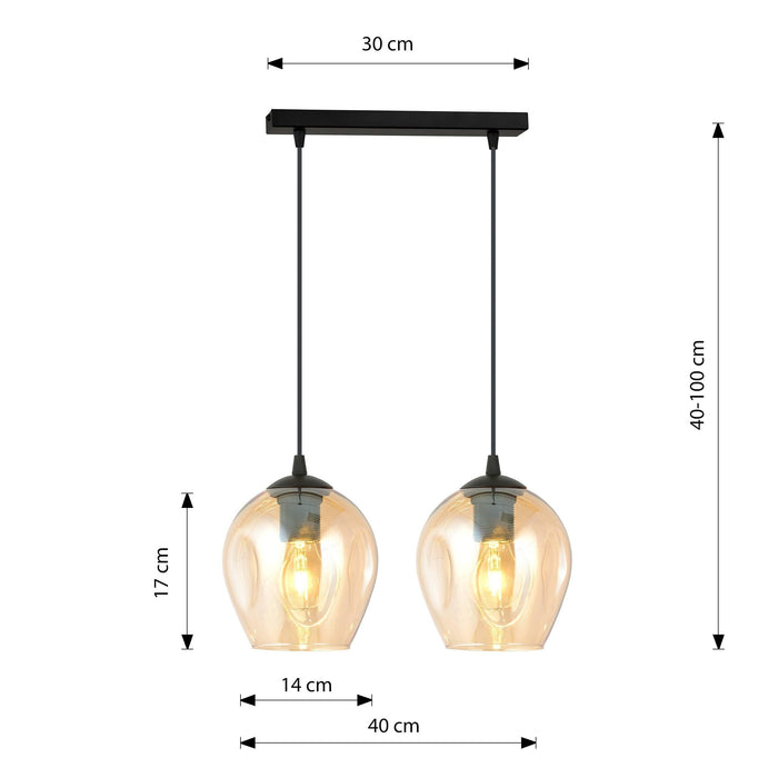 Loft46 2-lichts hanglamp Noah