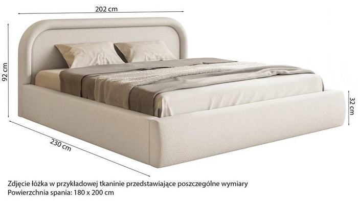 NADUVI Collection Bedframe Rori met opbergvak 180 x 200 cm