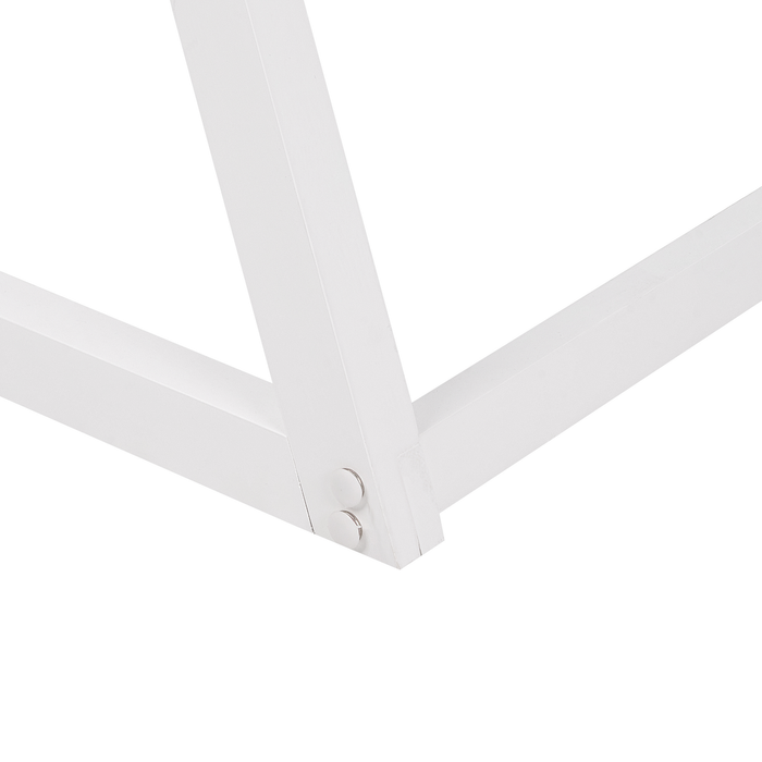 Beliani - SAURAT - Kinderbed - Wit - 90 x 200 cm - Dennenhout