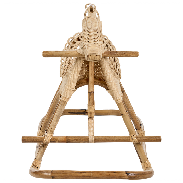 Beliani - ARILLAS - Schommelpaard - Natuurlijk - Rotan