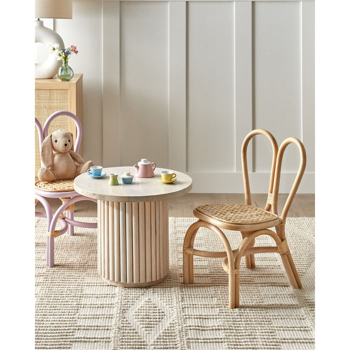 Beliani - DESIMI - Kinderstoel - Natuurlijk - Rotan