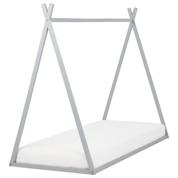 Beliani - SAURAT - Kinderbed - Grijs - 90 x 200 cm - Dennenhout