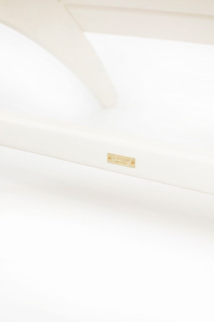 Sissy-Boy Witte fanback chair voetenbankje