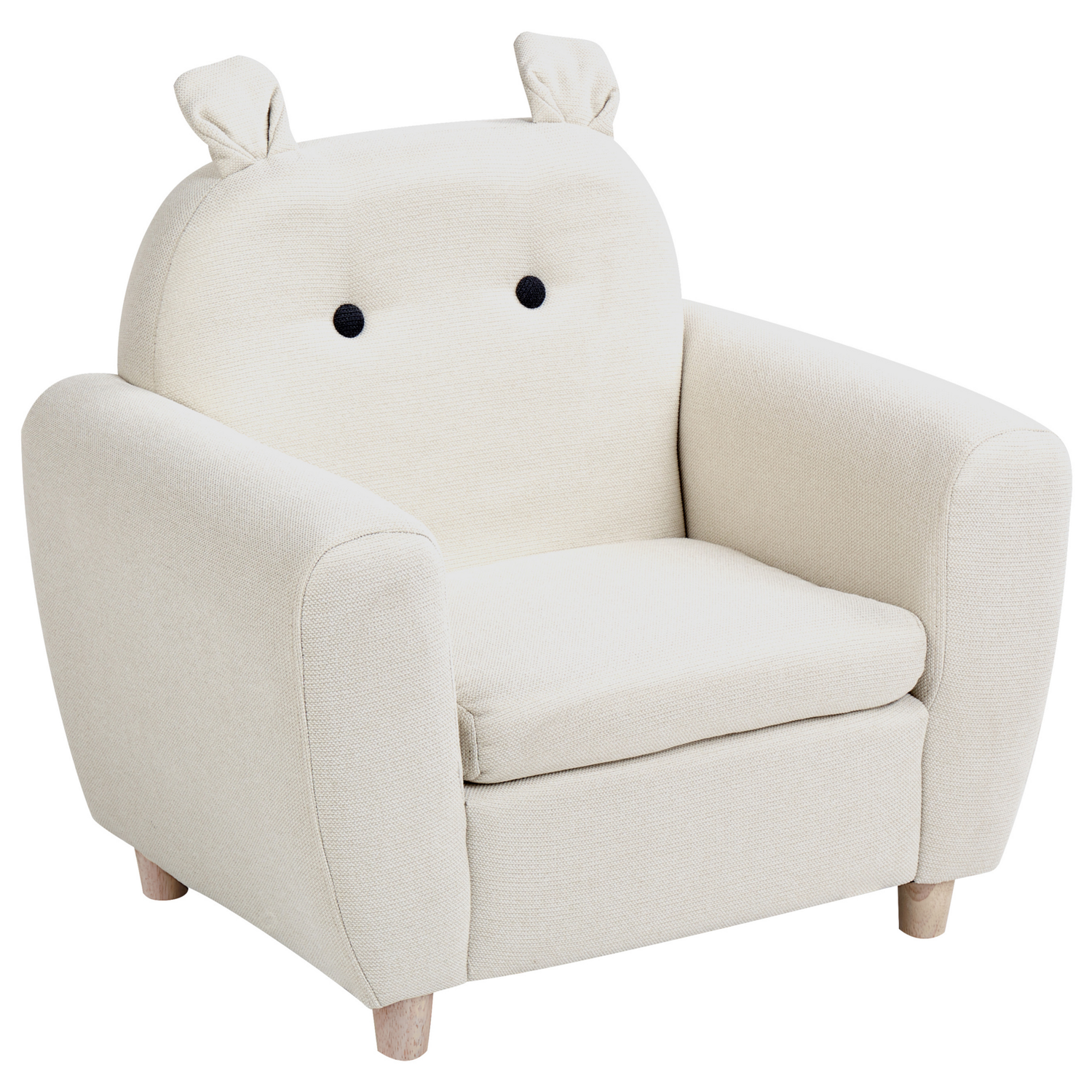 Beliani - MARIBO - Kinderfauteuil - Beige - Linnen