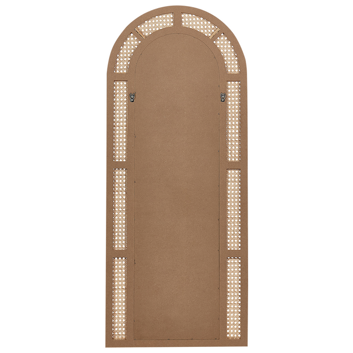 Beliani - FRANEY - Wandspiegel - Naturel - Rotan