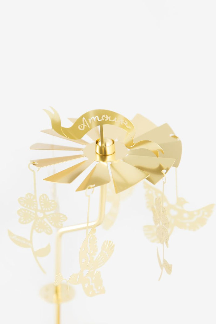 Sissy-Boy Waxinelichtdraaier met tortelduifjes