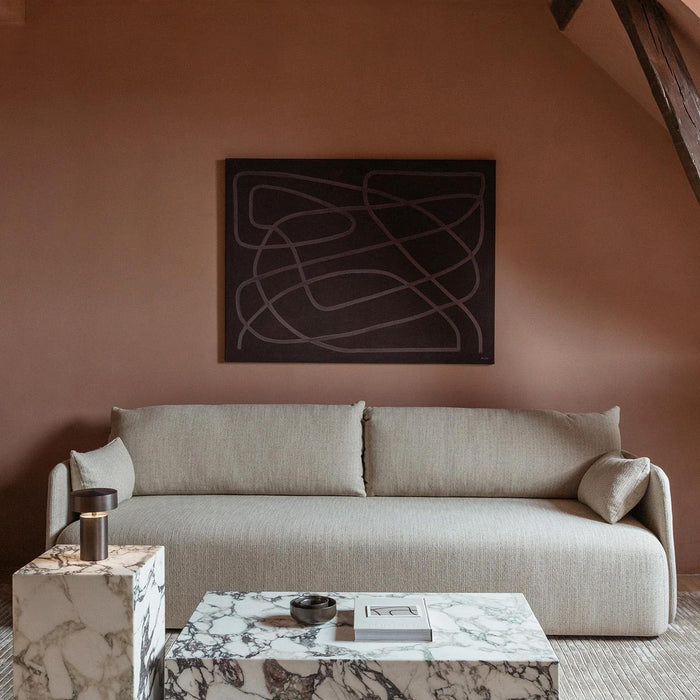 Offset 2-zits bank Bouclé Gold