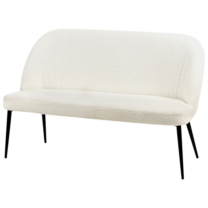 Beliani - OSBY - Tweezitsbank - Wit - Bouclé