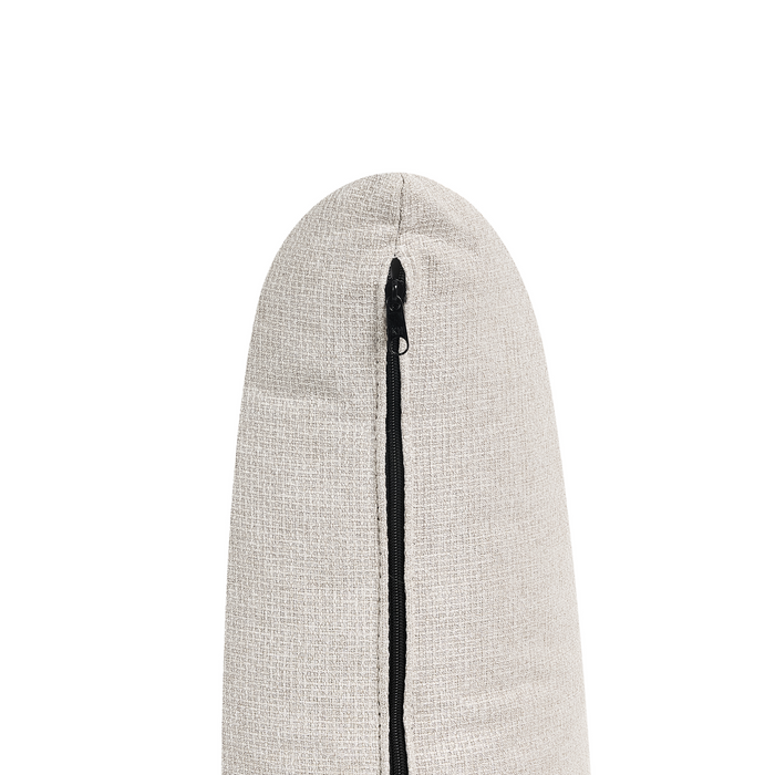 Beliani - JARPEN - Driezitsbank - Lichtbeige - Stof