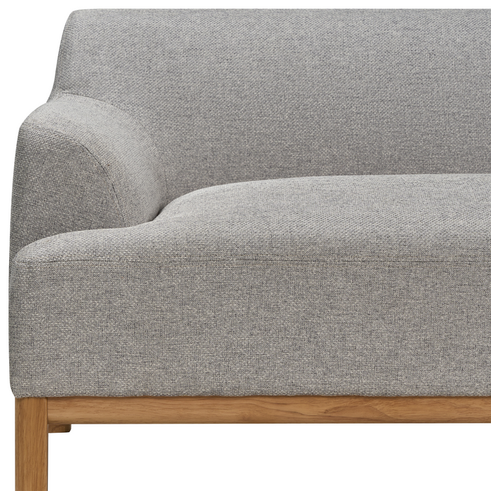 Beliani - SOSJO - Driezitsbank - Grijs - Polyester