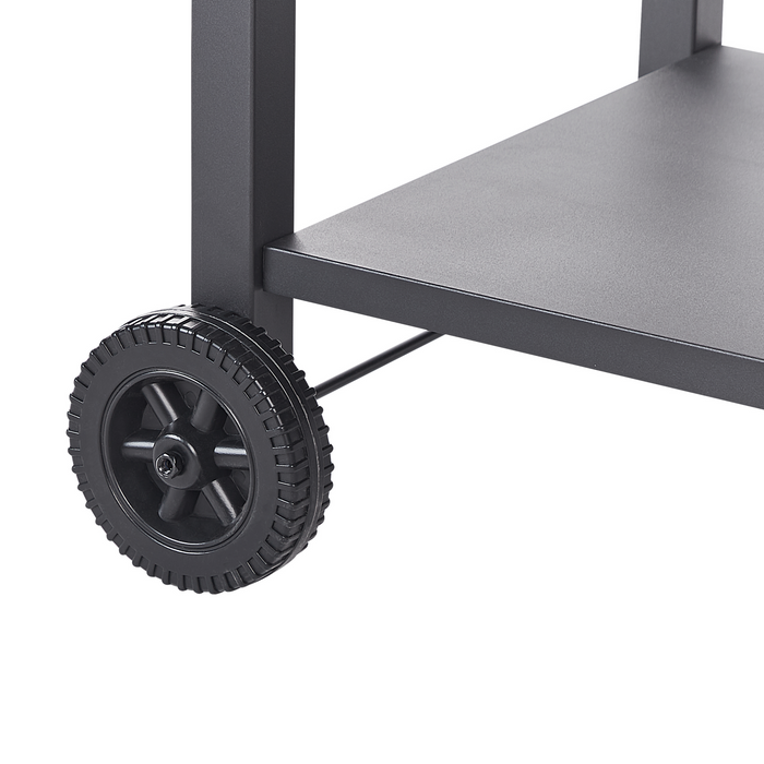 Beliani - SPIAZZI - Keukentrolley - Zwart - Staal