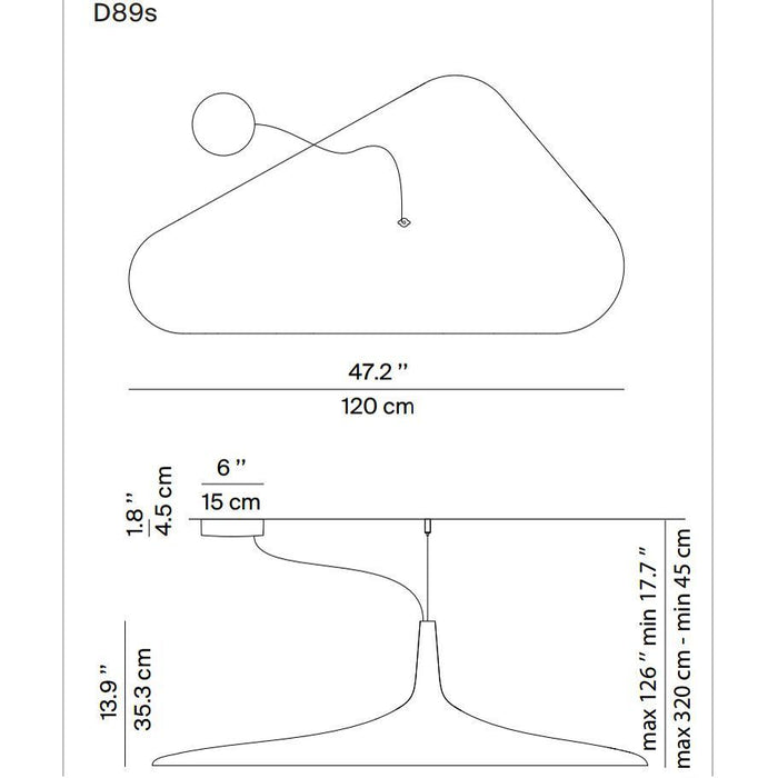 Luceplan Soleil Noir hanglamp LED zwart|wit