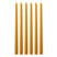 Audo Copenhagen Spire Smooth Tapered kaarsen H38 set van 6 Ochre