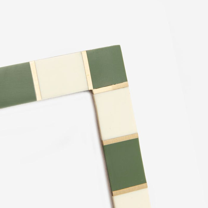 Sissy-Boy Groen fotolijstje met checker rand