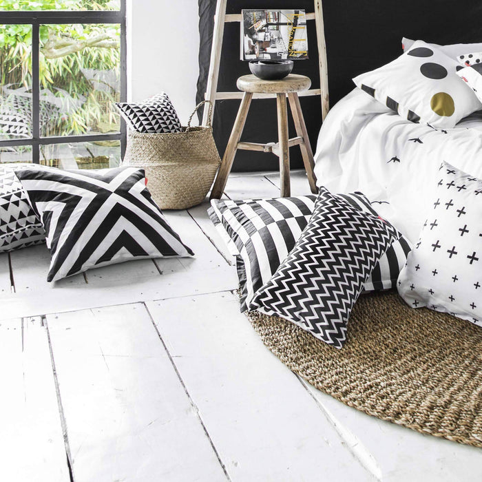 Blanc Set van 2 kussenhoezen Trip