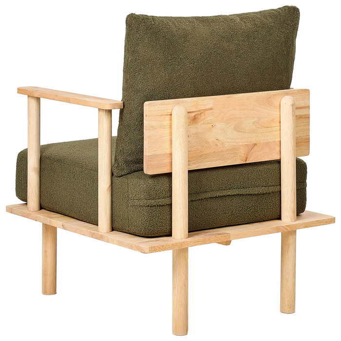 Beliani - ASKER - Woonkamer set - Donkergroen - Bouclé