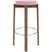 Audo Copenhagen Passage barkruk H76 walnoot Vidar Pink 0526|staal