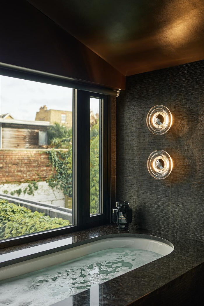 Tom Dixon Press wandlamp LED large Ø35 transparant