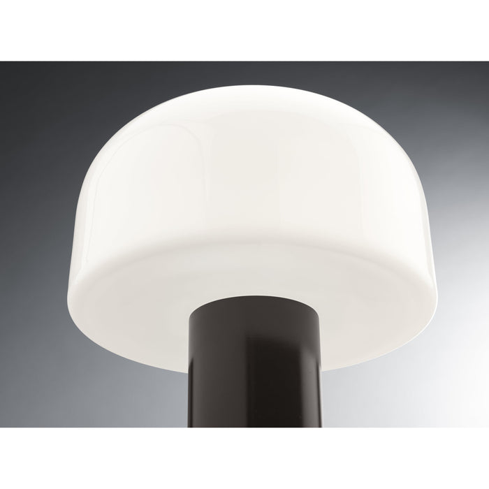 Flos Bellhop Glass tafellamp LED Bright Aluminum