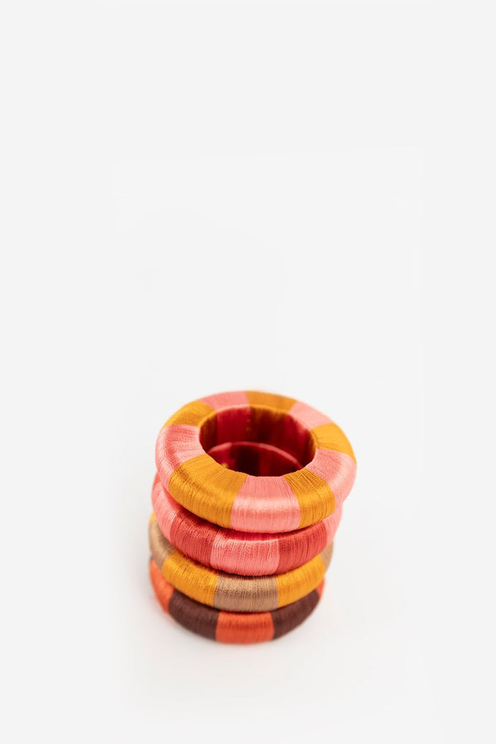 Sissy-Boy Multicolor striped servetringen-4st.