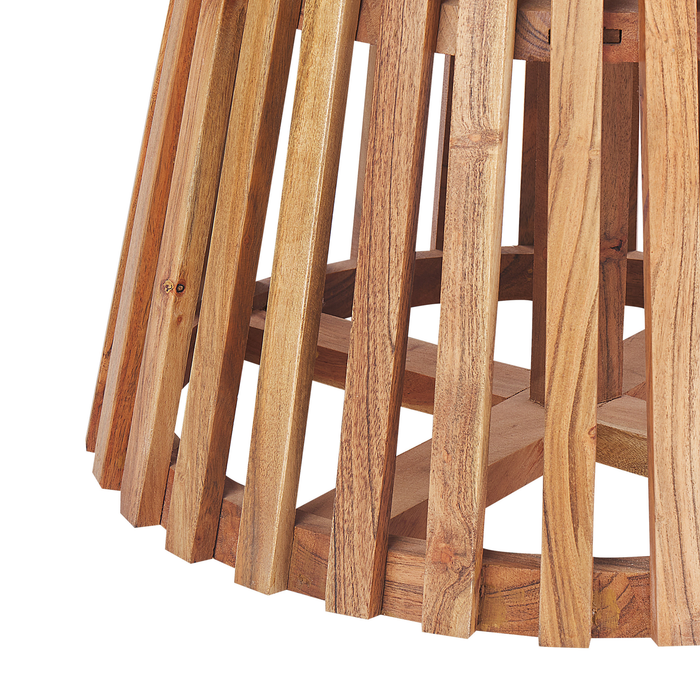 Beliani - MESILLA - Ronde eettafel - Donkerhout - 120 cm - Acaciahout