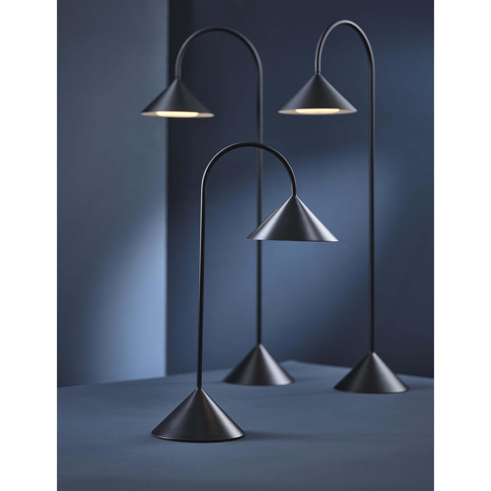 Frandsen Grasp tafellamp H72 LED oplaadbaar matt Petroleum